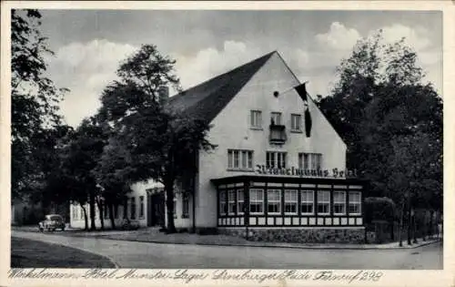 Ak Munster an der Örtze Lüneburger Heide, Winkelmann Hotel