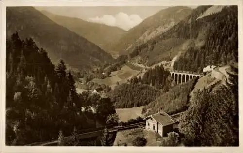 Ak Breitnau im Schwarzwald, Höllental, Höllsteig, Hofgut Sternen, Ravenna Viadukt