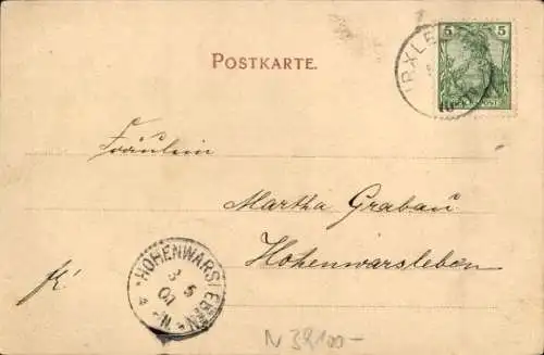 Ak Magdeburg an der Elbe, Hasselbachbrunnen, Straßenbahnen, Türme
