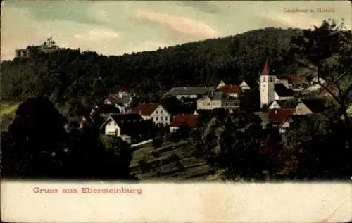 Ak Ebersteinburg Baden Baden am Schwarzwald; Panorama