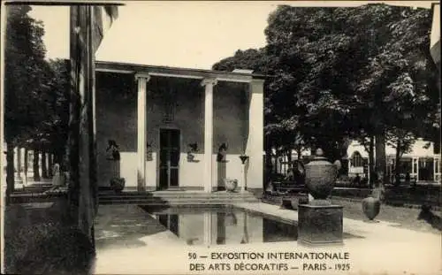 Ak Paris, Internationale Ausstellung für dekorative Kunst 1925, Pavillon