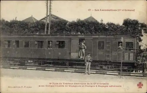 Ak Französische Eisenbahn, Cie d'Orleans, Tracteur electrique