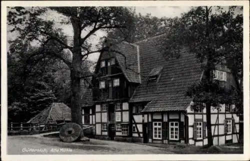 Ak Gütersloh in Westfalen, Alte Mühle, Fachwerkhaus