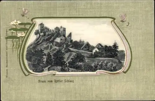 Ak Rötteln Haagen Lörrach in Baden, Burgruine Rötteln, Röttler Schloss