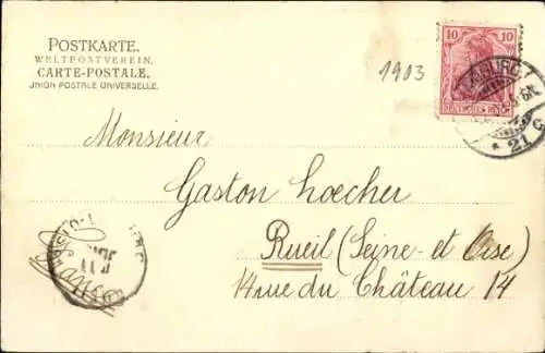 Ak Hamburg Mitte Altstadt, Panorama