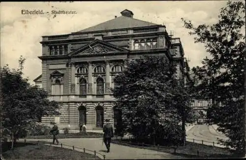 Ak Elberfeld Wuppertal, Stadttheater