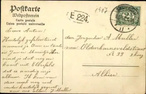 Ak Elberfeld Wuppertal, Stadttheater