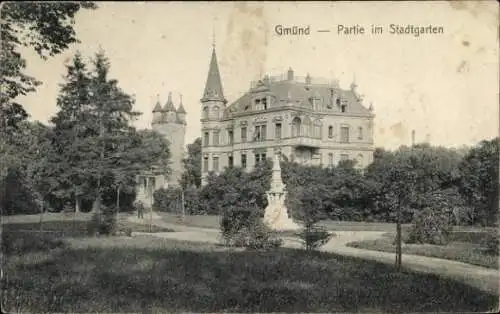 Ak Schwäbisch Gmünd in Württemberg, Stadtgarten