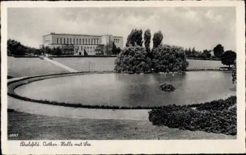 Ak Bielefeld in Nordrhein Westfalen, Oetker-Halle, See