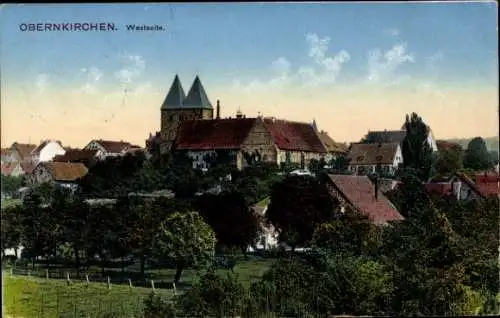 Ak Obernkirchen in Schaumburg, Teilansicht, Westseite