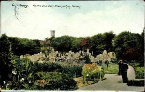 Ak Duisburg im Ruhrgebiet, Botanischer Garten