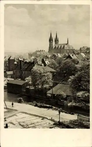 Ak Cheb Eger Region Karlsbad, Gesamtansicht, Blick vom Steinbruch