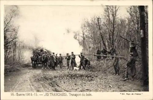 Ak Les Tranchees, Holztransport