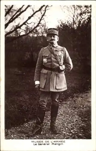 Ak Französischer General Charles Mangin, Portrait