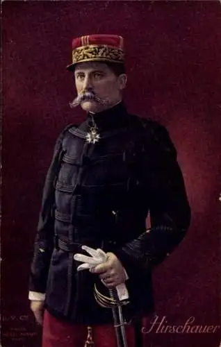 Ak General André Auguste Edouard Hirschauer, Portrait
