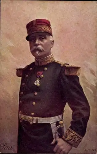 Ak Französischer General Paul Pau, Portrait in Uniform