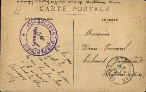 Ak Convoi Solennel de la Classe 19