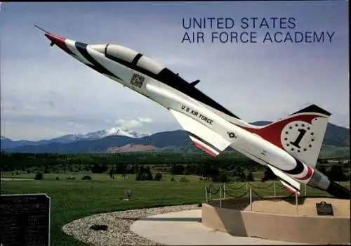 Ak Colorado Springs, United States Air Force Academy, Thunderbird T-38 Kampfflugzeug