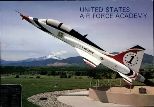 Ak Amerikanisches Kampfflugzeug, Thunderbird T-38, United States Air Force Academy, Colorado Springs