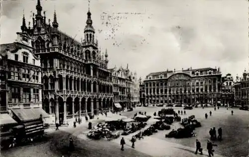 Ak Brüssel Brüssel, Grand'Place, Blumenmarkt