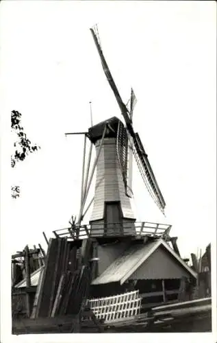 Ak Alblasserdam Südholland, Windmühle