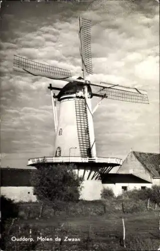 Ak Ouddorp Südholland, Molen de Zwaan