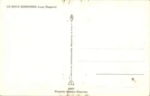 Ak Borromäische Inseln Lago Maggiore Piemonte, Gesamtansicht