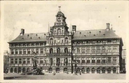 Ak Anvers Antwerpen Flandern, Rathaus