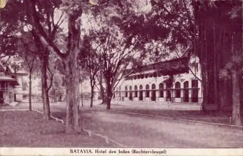 Ak Batavia Jakarta Java Indonesien, Hotel des Indes