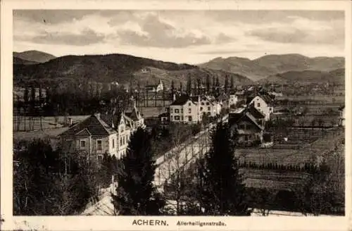 Ak Achern in Baden Schwarzwald, Allerheiligenstraße