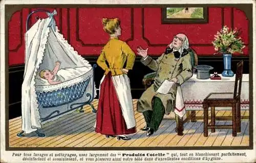 Ak Reklame, Cotelle-Produkte zum Aufhellen, Extrakt, Soda, Wäsche, Seife