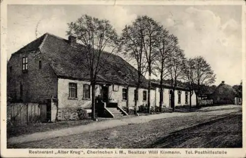 Ak Chorinchen Chorin in der Mark, Restaurant Alter Krug, Bes. Willi Klamann