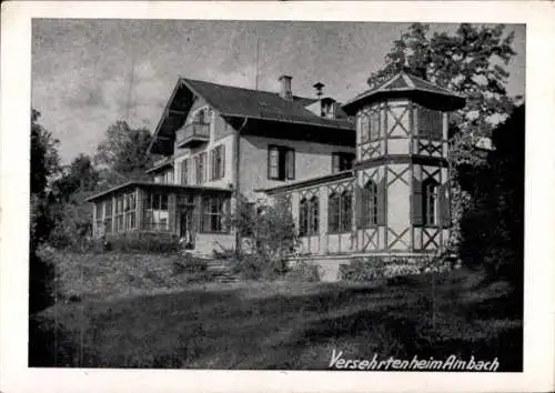 Ak Ambach am Starnberger See Münsing Oberbayern, Versehrtenheim