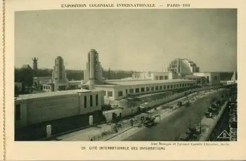 Album mit 24 AK,RUNDGANG/DIE INTERNATIONALE KOLONIALAUSSTELLUNG, Paris 1931