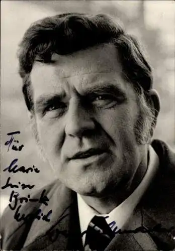 Ak Schauspieler Werner Schumacher, Portrait, Tatort Kommissar, Autogramm