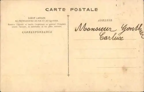 Künstler Ak Alter Medizinmann, Medikamente, Werbung, Sirop Laroze