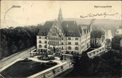 Ak Minden in Westfalen, Regierungsgebäude