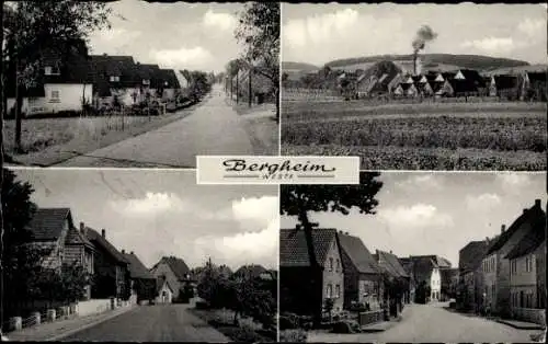 Ak Bergheim Steinheim im Weserbergland, Gasthof Mönikes, Ortsansichten