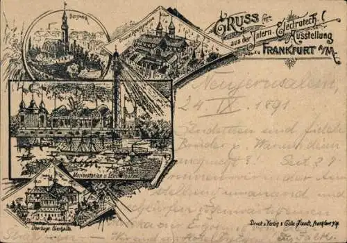 Litho Frankfurt am Main, Internationale Elektorech. Ausstellung