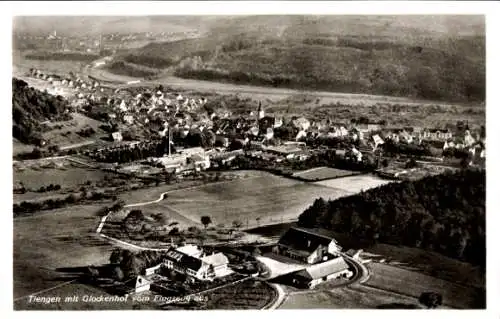 Ak Waldshut Tiengen am Hochrhein, Fliegeraufnahme