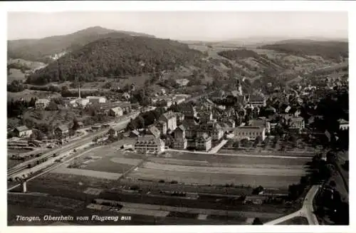 Ak Waldshut Tiengen am Hochrhein, Fliegeraufnahme