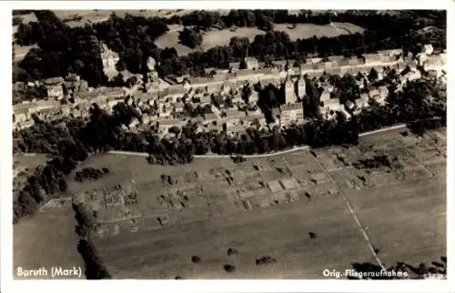Ak Baruth in der Mark, Fliegeraufnahme