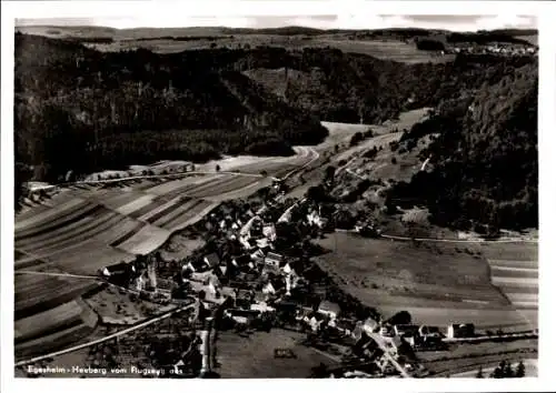 Ak Egesheim in Württemberg, Fliegeraufnahme, Gasthaus zum Hirsch mit Postagentur