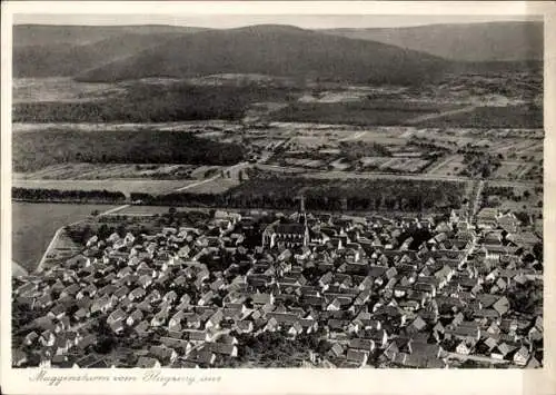 Ak Muggensturm in Baden, Fliegeraufnahme