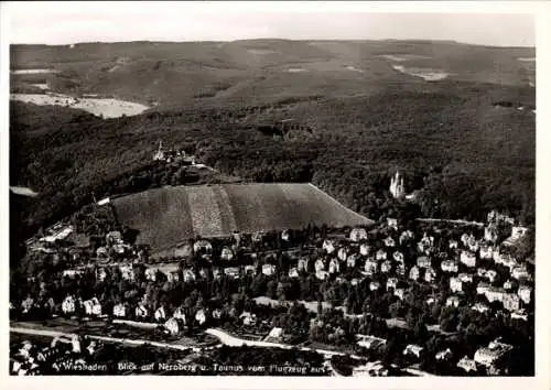 Ak Wiesbaden in Hessen, Fliegeraufnahme, Neroberg