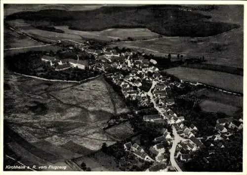 Ak Kirchheim am Ries, Fliegeraufnahme