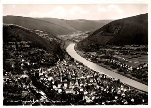 Ak Eberbach am Neckar Odenwald Baden, Fliegeraufnahme