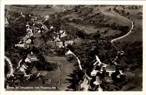 Ak Eichen Schopfheim im Schwarzwald Baden, Fliegeraufnahme