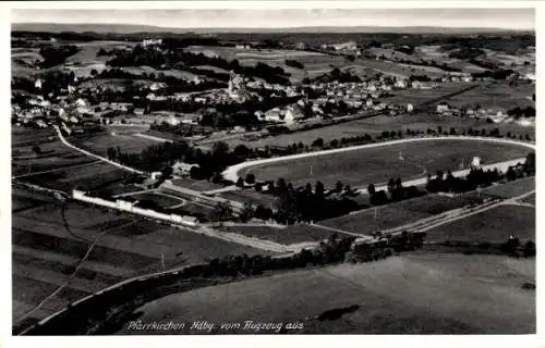 Ak Pfarrkirchen in Niederbayern, Fliegeraufnahme
