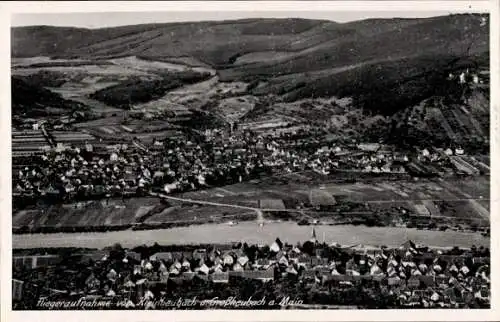 Ak Kleinheubach am Main Unterfranken, Fliegeraufnahme